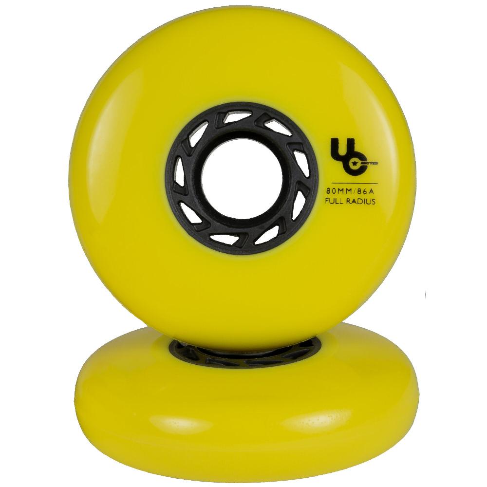 Playlife Team 80/86A Yellow 4-pack Undercover - Urban Inline Skate Wheels