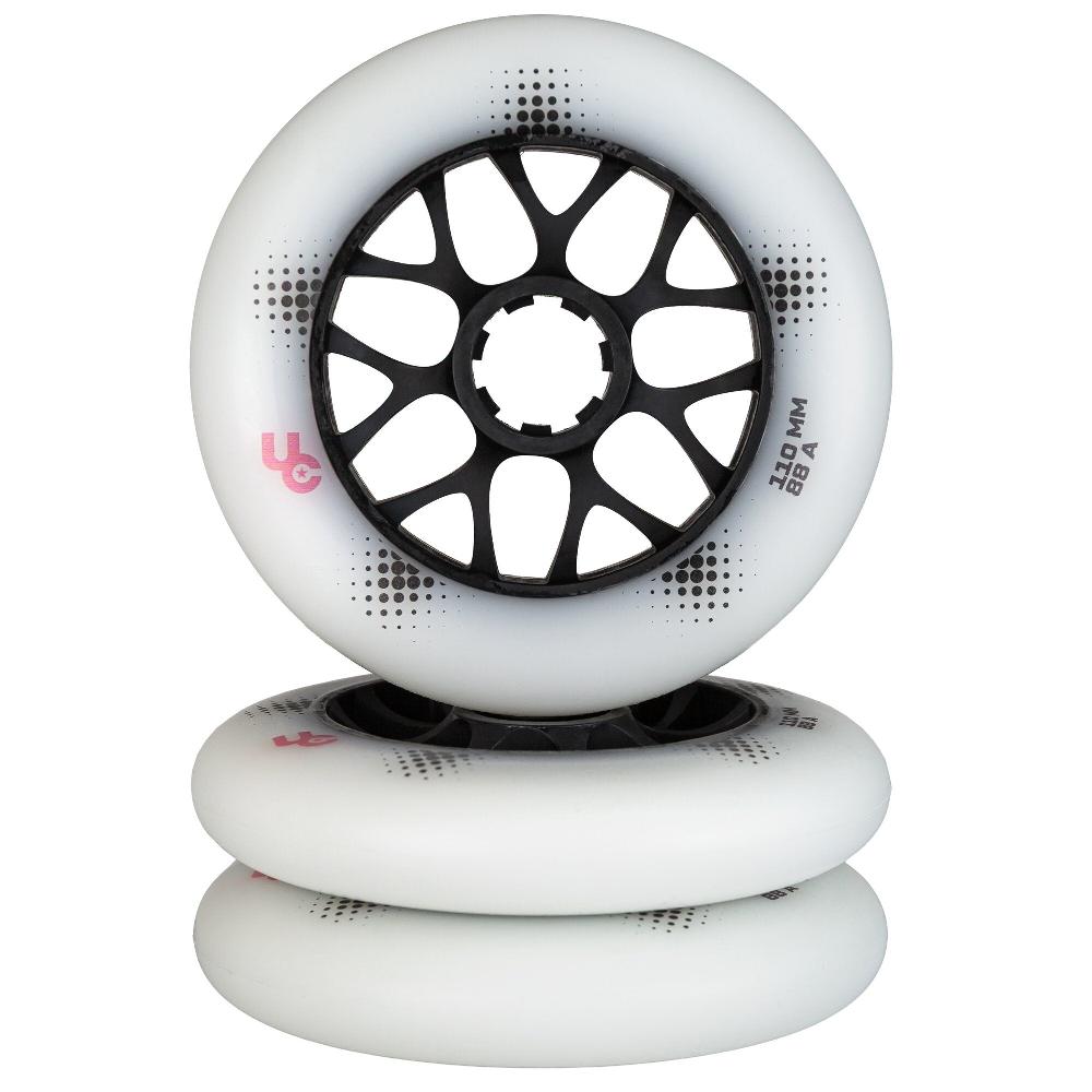 Playlife Team PRO 110/88A White 3-pack Undercover - Urban Inline Skate Wheels