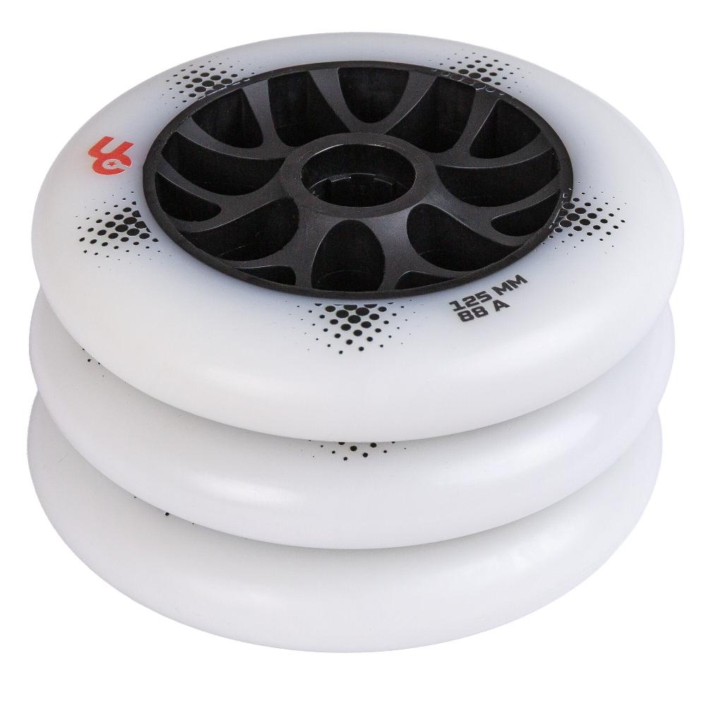 Playlife Team PRO 125/88A White 3-pack Undercover - Urban Inline Skate Wheels