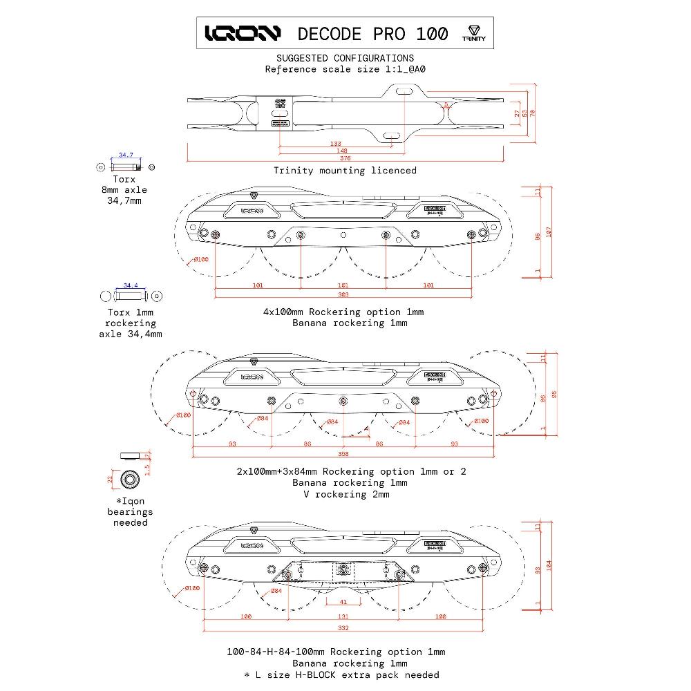 Playlife TR Decode Pro 100 Blue IQON - Urban Inline Frames