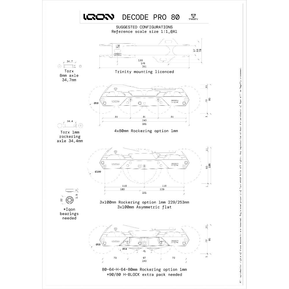 Playlife TR Decode Pro 80 Bright IQON - Aggressive Inline Frames