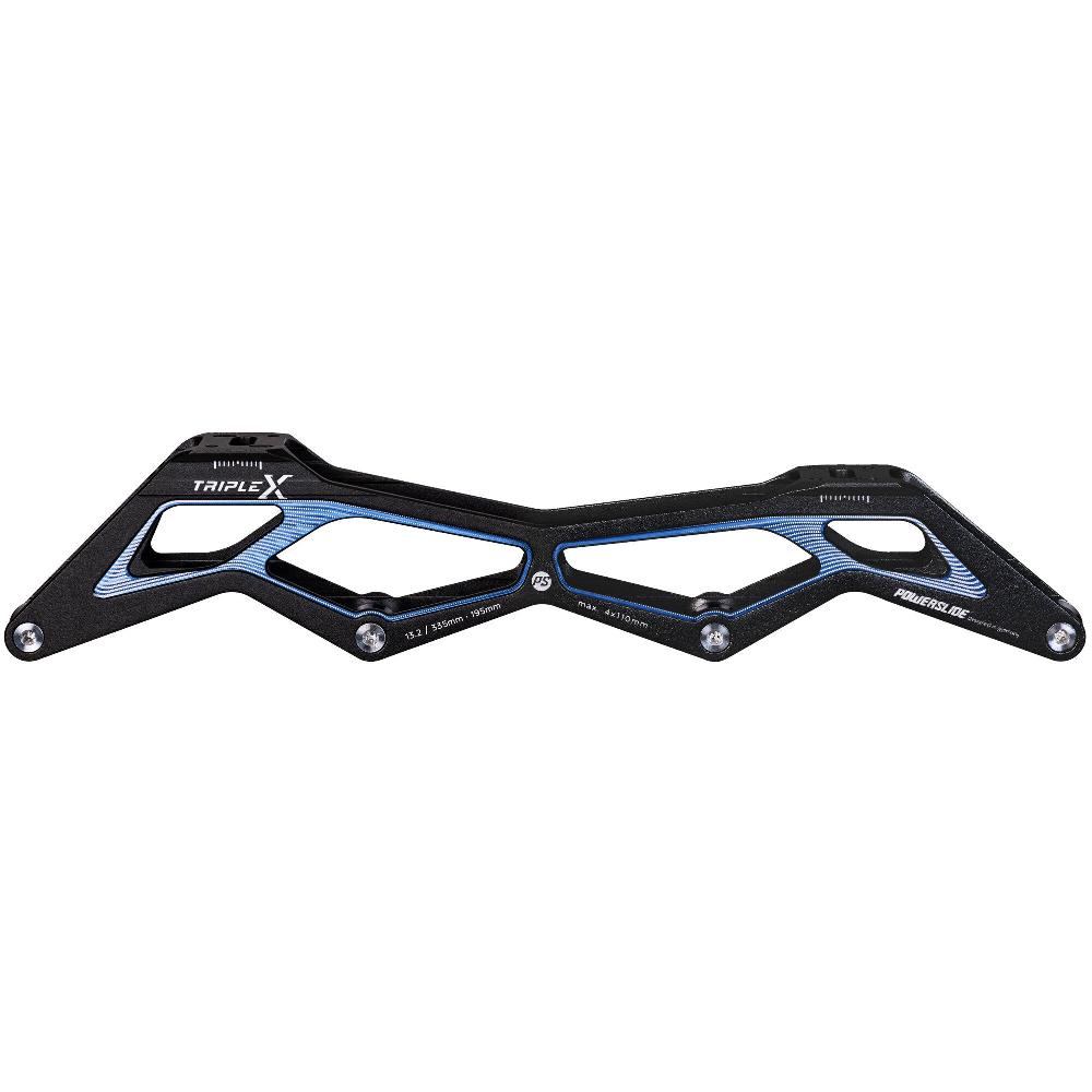 playlife Triple X 13.2/4x110 Black/Blue 195 Powerslide - Racing Inline Frames