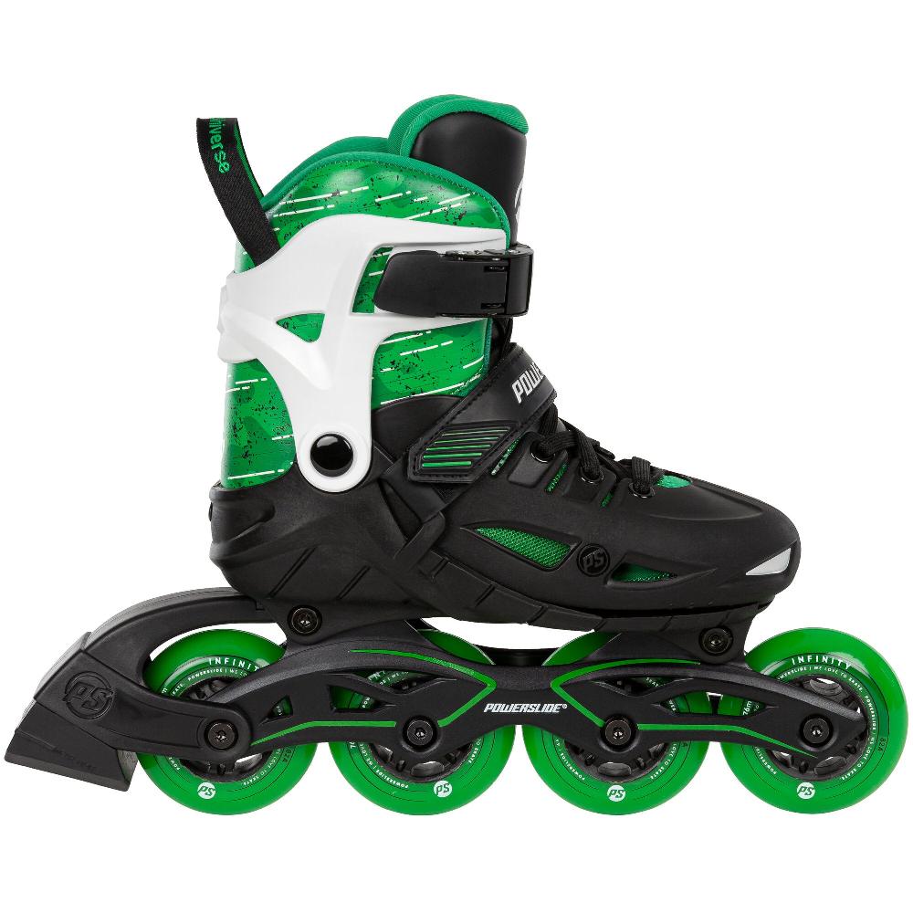 playlife Universe 4W Green adj. Powerslide - Fitness Inline Skates