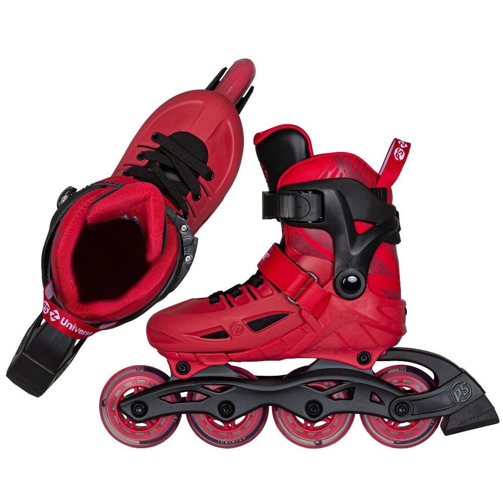 Playlife Universe 4W Red Adj. Powerslide - Fitness Inline Skates