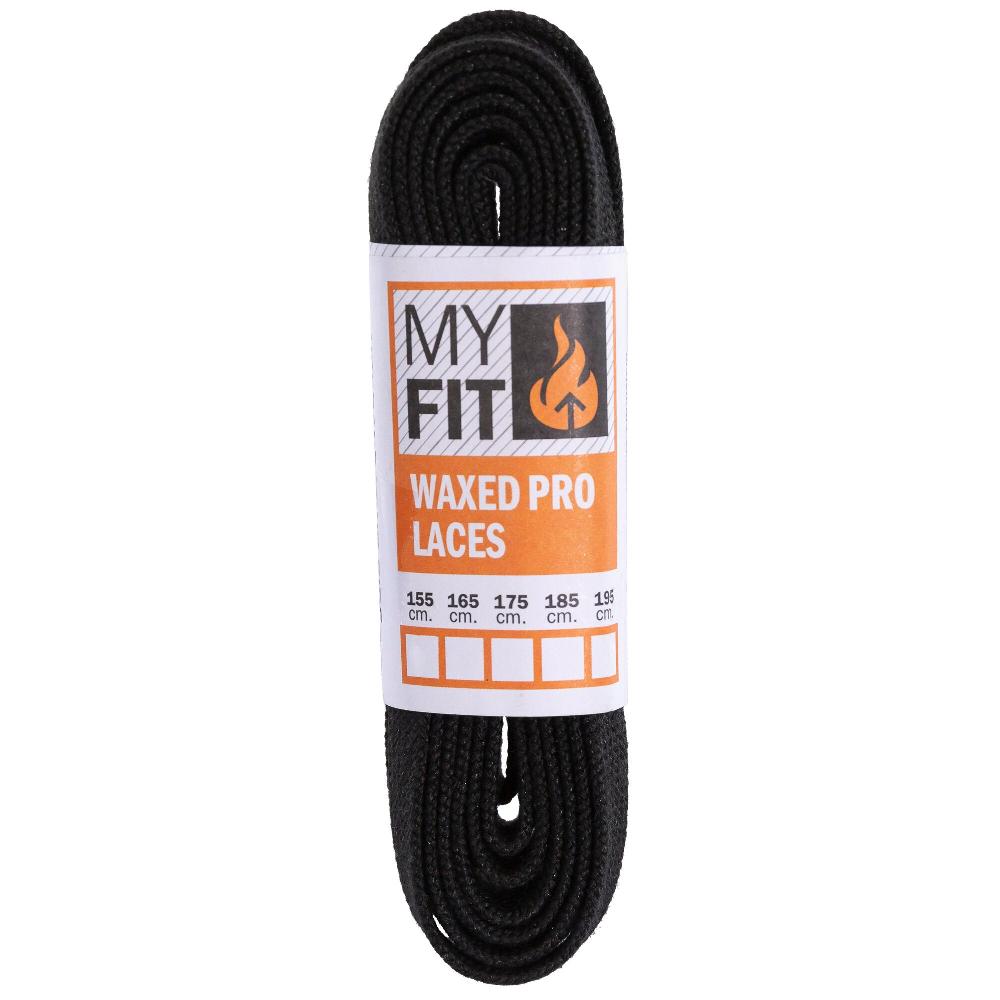 Playlife Waxed Laces Pro Black MYFIT - Inline Skating Accessories