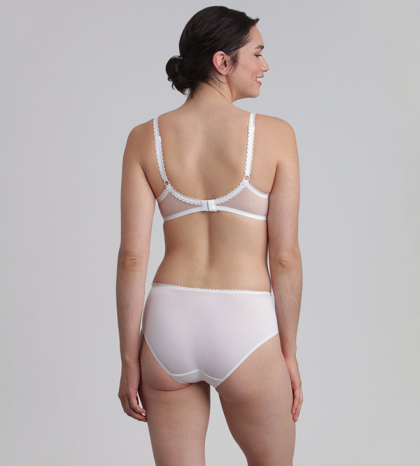 Playtex Balcony Bra In White Flower Elegance Recycled