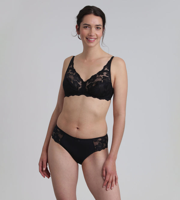 Playtex Bikini Knickers In Black Essential Elegance