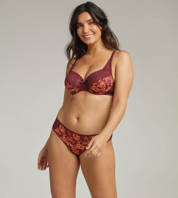 Playtex Bikini Knickers In Boheme Winter Flower Elegance Micro Recycled