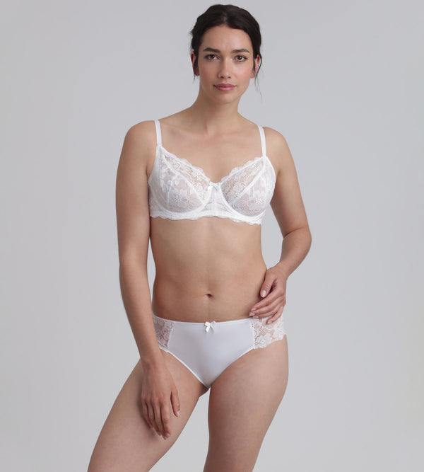 Playtex Bikini Knickers In White Essential Elegance