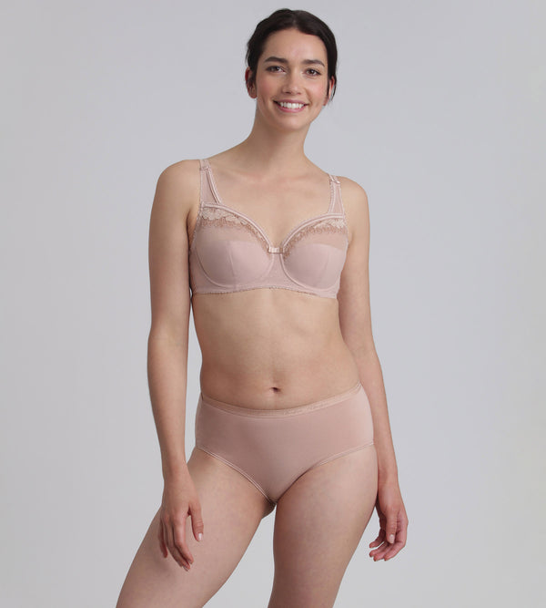 Playtex Full Cup Bra In Beige Classic Micro Support