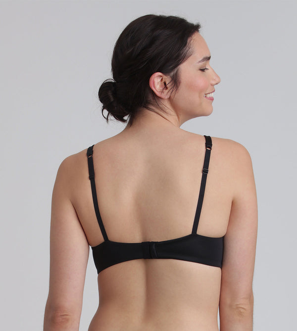 Playtex Full Cup Bra With Removable Underwires In Black 24h Absolute Soft