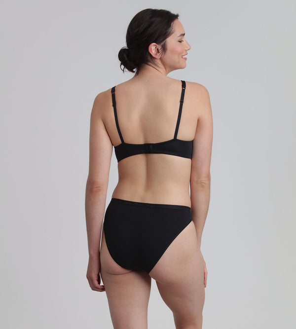 Playtex Full Cup Bra With Removable Underwires In Black 24h Absolute Soft