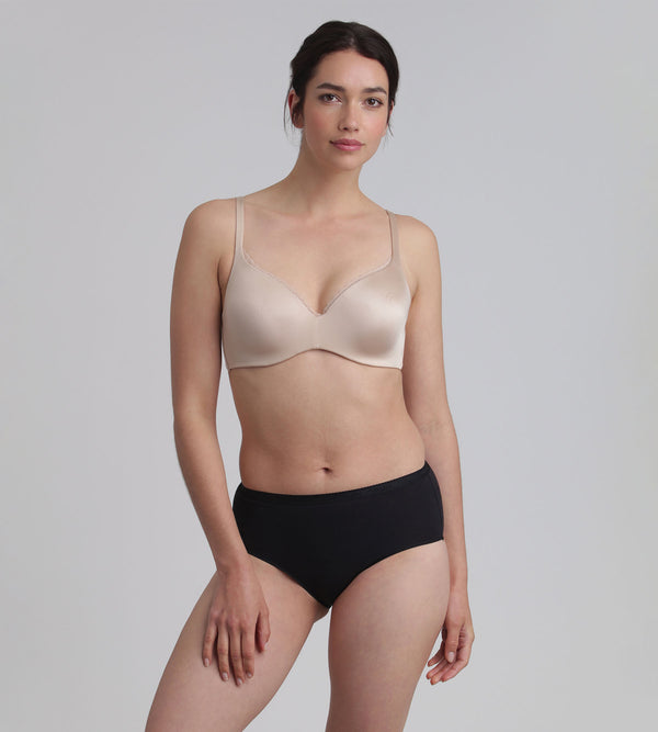 Playtex Full Cup Bra With Removable Underwires In Light Brown 24h Absolute Soft