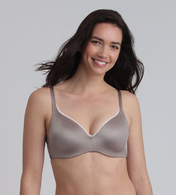 playtex Full cup bra with removable underwires in mink 24h Soft Absolute
