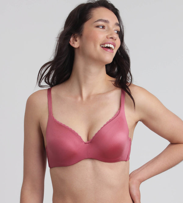 playtex Full cup bra with removable underwires in Pink lady 24h Soft Absolute