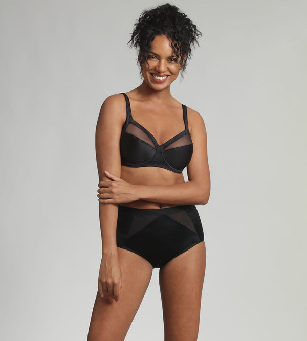 Playtex High-waisted Shaping Knickers In Black Perfect Silhouette