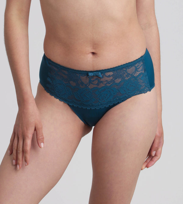 playtex Midi knicker in Green velvet Flower Elegance Recycled