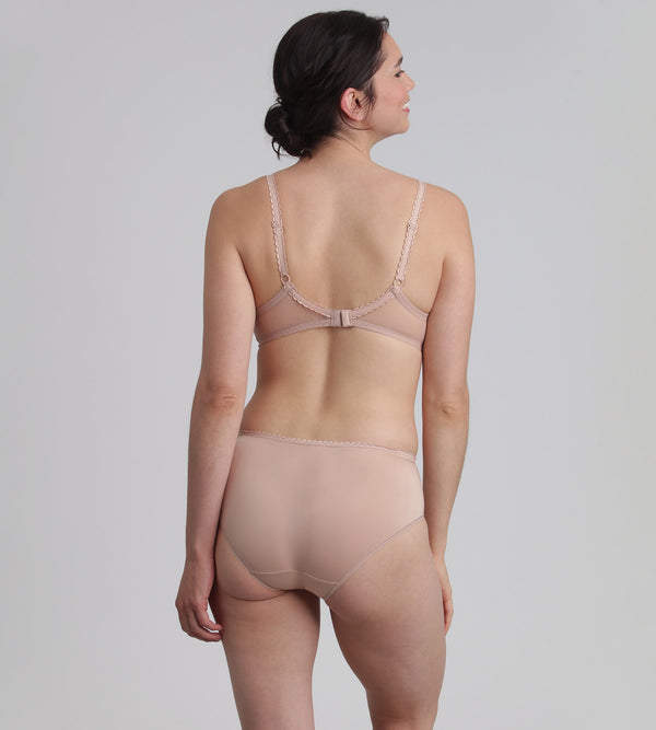 Playtex Midi Knickers In Beige Flower Elegance Recycled