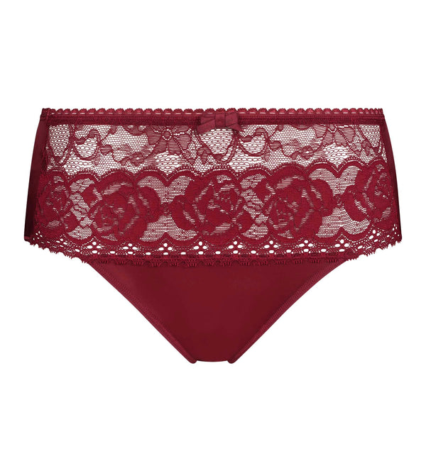 Playtex Midi Knickers In Black Cherry Flower Elegance Recycled