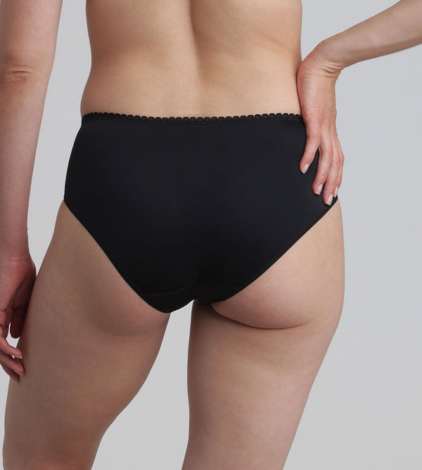 Playtex Midi Knickers In Black Flower Elegance Recycled