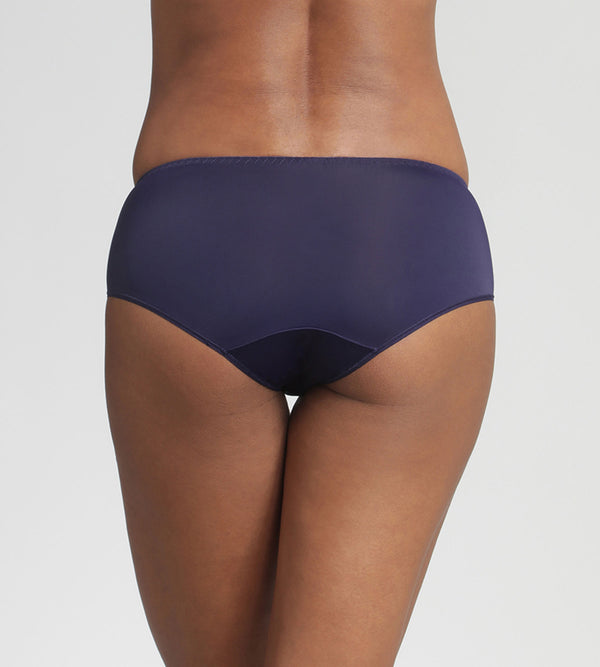 Playtex Midi Knickers In Navy Essential Elegance Embroidery