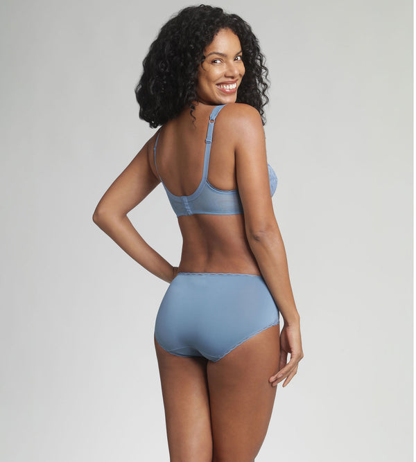 Playtex Midi Knickers In Ocean Blue Recycled Classic Lace Support