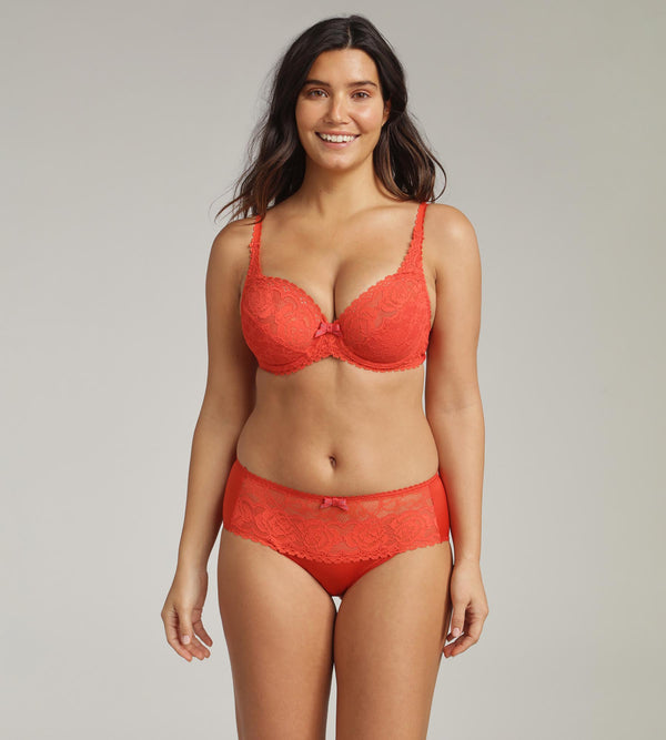 Playtex Midi Knickers In Red Poppy Flower Elegance Recycled