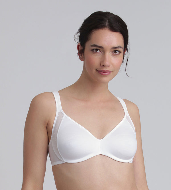 playtex Minimiser bra in white Expert in Silhouette