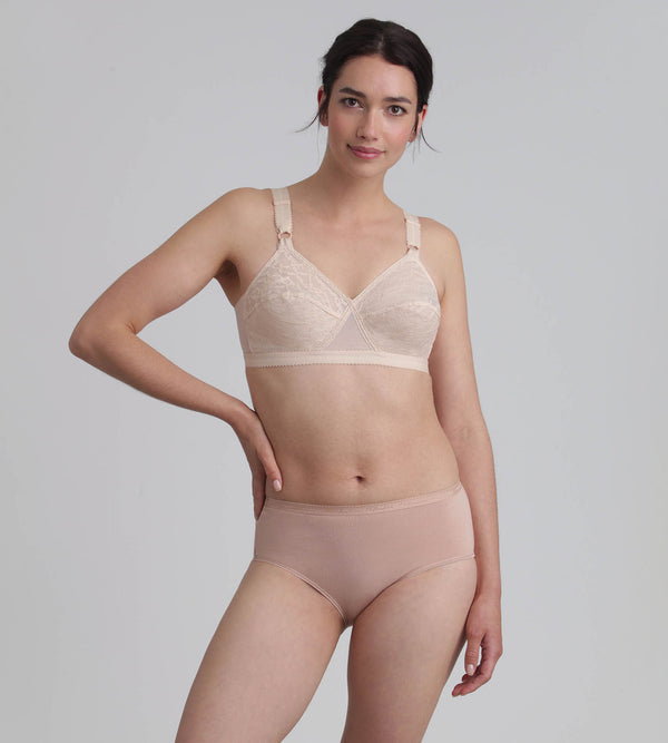 Playtex Non-wired Bra In Beige Cross Your Heart 165
