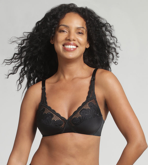 playtex Non-wired bra in black Cross your Heart Modern Tricot
