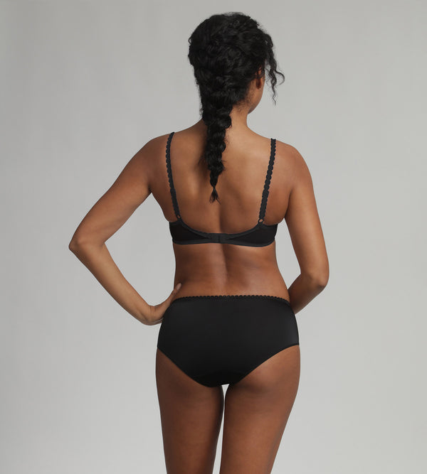 Playtex Non-wired Bra In Black Flower Elegance Recycled