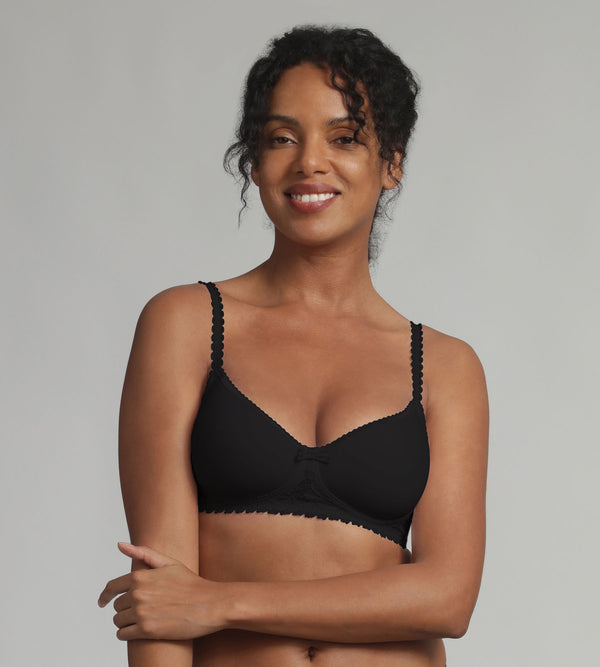 playtex Non-wired bra in black Flower Elegance Recycled