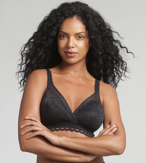 playtex Non-wired bra in black Recycled Classic Lace Support