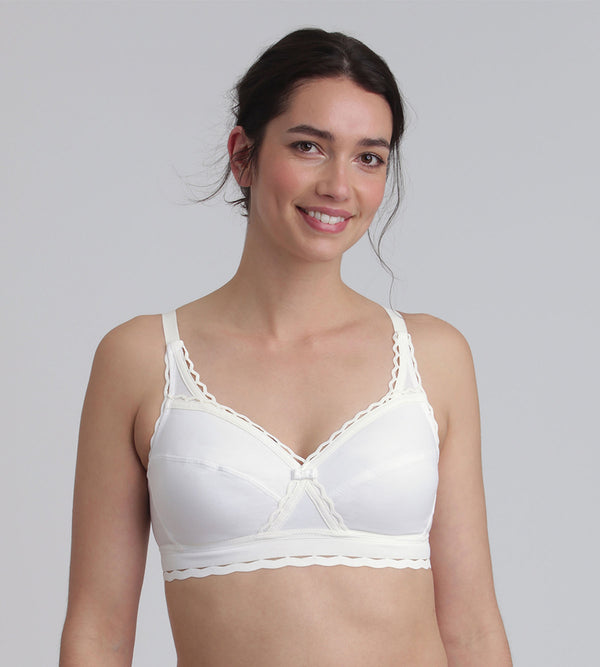 playtex Non-wired bra in white Recycled Classic Cotton Support