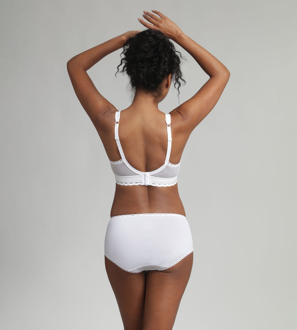 Playtex Non-wired Bra In White Recycled Classic Lace Support
