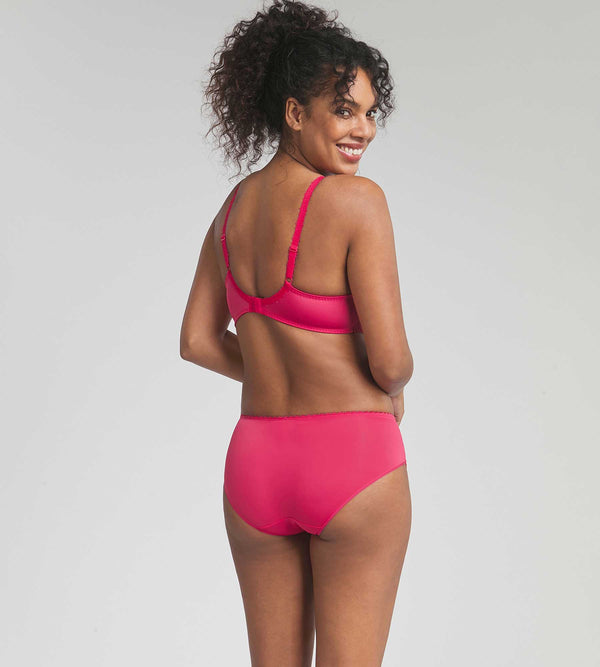 Playtex Midi Knickers In Raspberry Flower Elegance