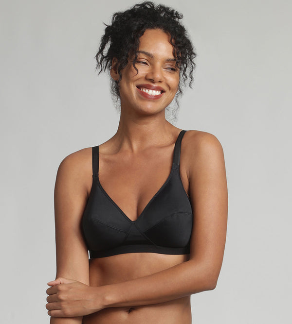 playtex Non-wired bra in black Basic Micro Support