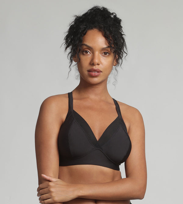 playtex Non wired bra in black Feel Good Support