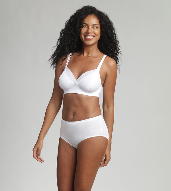 Playtex Non Wired Bra In White Feel Good Support