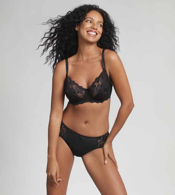 Playtex Underwired Bra In Black Essential Elegance