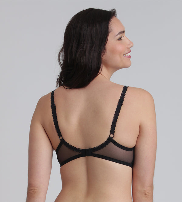 Playtex Spacer Bra In Black Flower Elegance Recycled