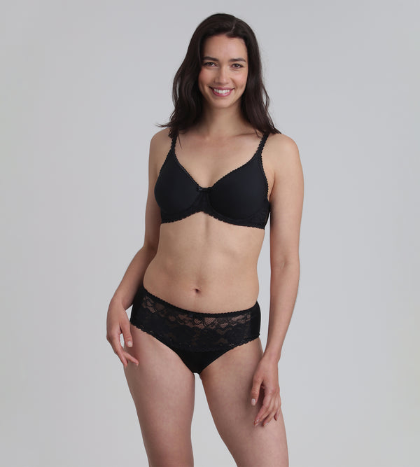 Playtex Spacer Bra In Black Flower Elegance Recycled