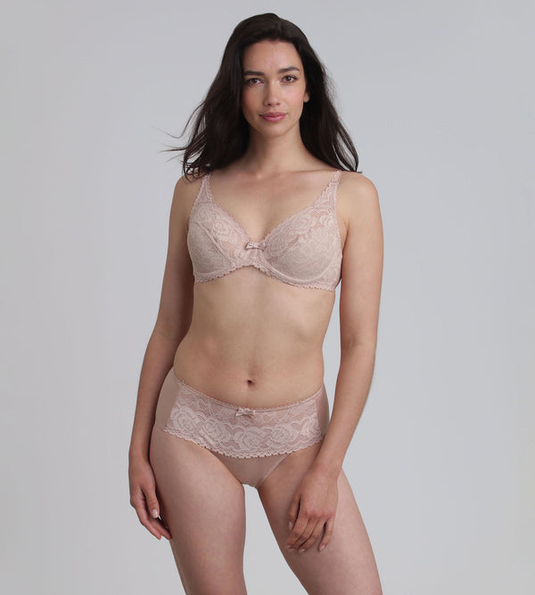 Playtex Underwired Bra In Beige Flower Elegance Recycled