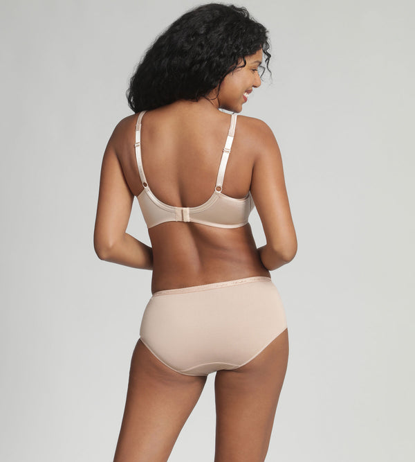 Playtex Underwired Bra In Beige Satiny Micro-Support