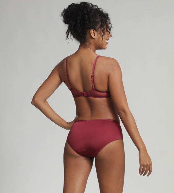 Playtex Underwired Bra In Black Cherry Flower Elegance Recycled