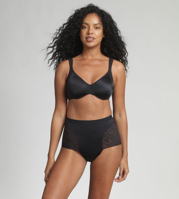 Playtex Underwired Bra In Black Expert In Silhouette
