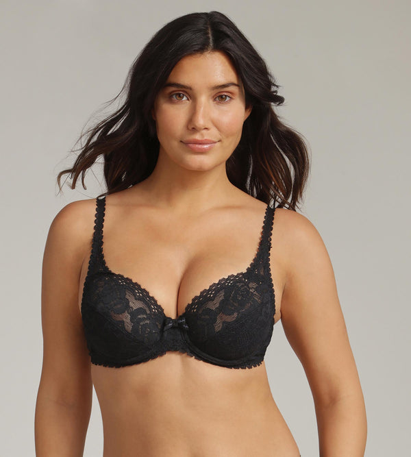 playtex Underwired bra in black Flower Elegance Recycled