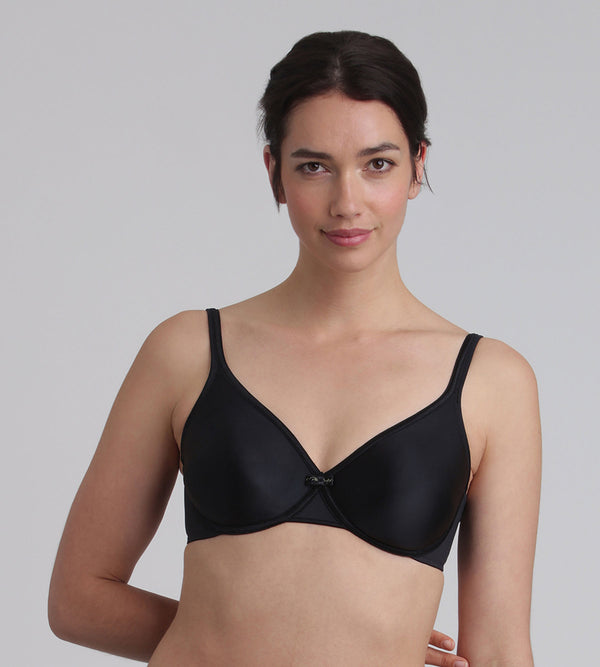 playtex Underwired bra in black Satiny Micro-Support