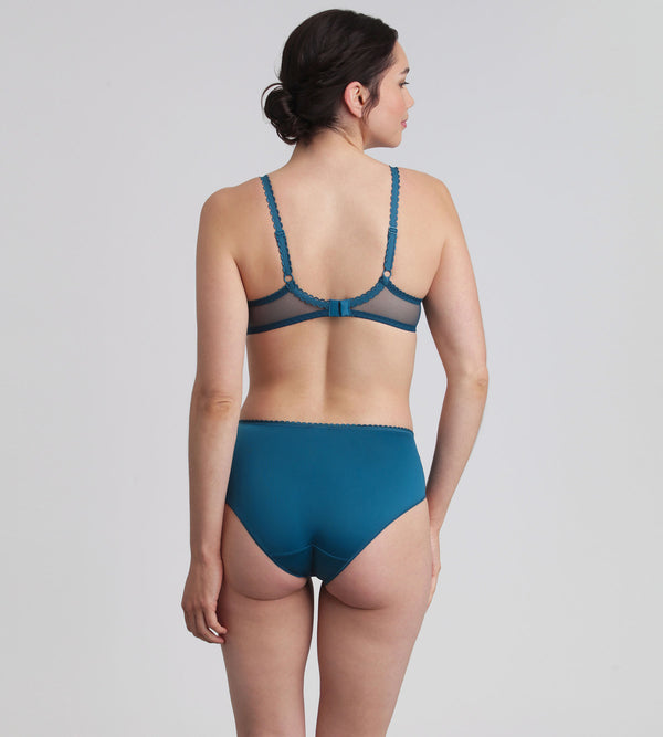 Playtex Underwired Bra In Green Velvet Flower Elegance Recycled