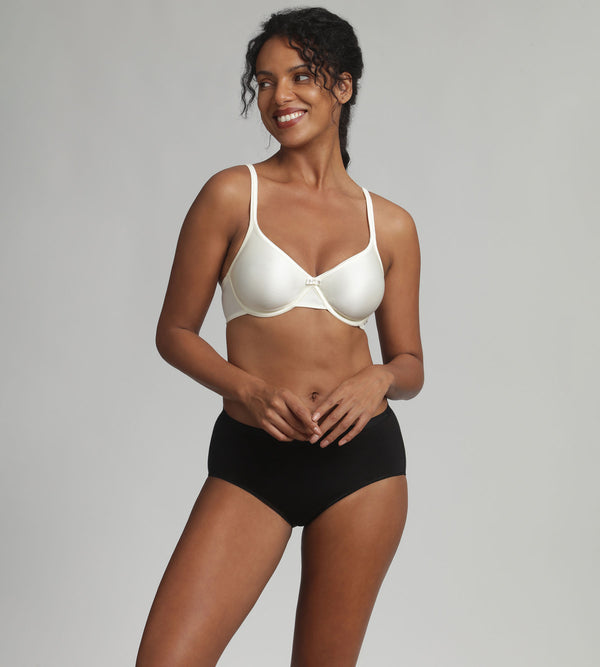 Playtex Underwired Bra In Ivory Satiny Micro-Support
